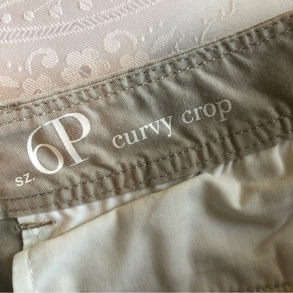 Ann Taylor Loft Curvy Cropped Khaki/Tan Capri Pants Women’s Size 6P Casual - Picture 10 of 16